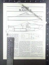 1984 1-page FEATURE on Blackfin 25 boat