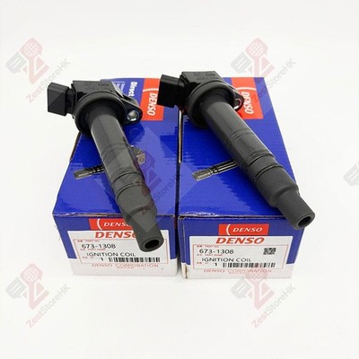 2x DENSO Ignition Coils 673-1308 For 2003-2020 Toyota & Lexus I4 V6 90919-02248