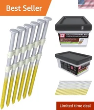 Flat Head 3-1/4" Galvanized Framing Nails - Perfect for Exterior Applications