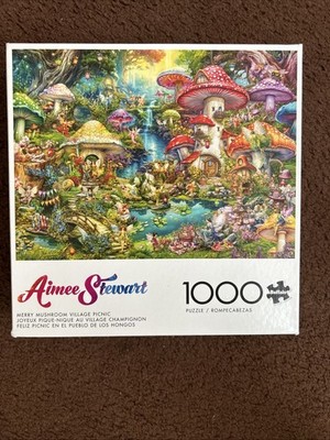BRAND NEW! Merry Mushroom Village Picnic by Aimee Stewart 1000 pc pzle. FastShip