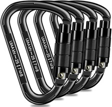 Auto Locking Carabiner Heavy Duty Carabiner 25kN UIAA Certified Climbing Cara...
