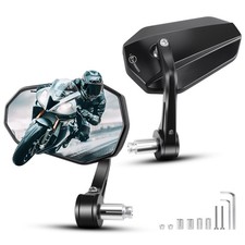 2 Stk Lenkerendenspiegel Motorrad Lenker Spiegel E-gepr&uuml;ft R&uuml;ckspiegel Universal