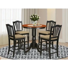 Counter Height Pub Set - Counter Height Table And Dining Chairs