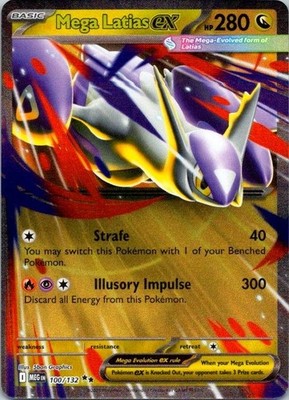 Pokemon TCG Mega Latias ex Double Rare ME01: Mega Evolution 100/132 NM (SKU 1-3)