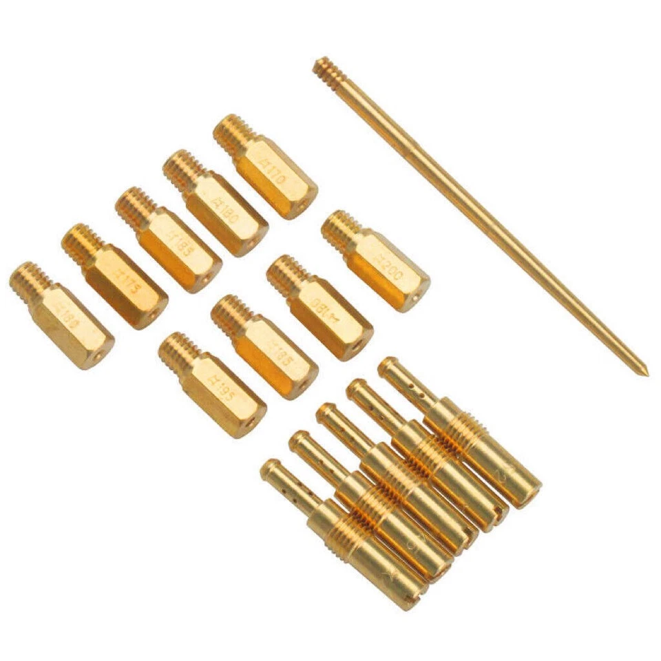 Kit de 15 agujas de carburador piloto de chorro principal/jet lento para Keihin FCR PWK OKO CVK PWM Foto 3 de 4