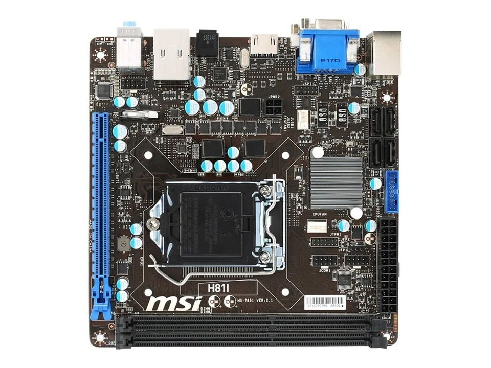 SCHEDA MADRE MSI H81I SOCKET 1150 DDR3 HDMI MINI ITX + BACK PLATE ⭐⭐⭐⭐⭐ - Immagine 3 di 3