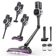 Akku Staubsauger 45kPa Kabellos HEPA 50Min Laufzeit Boden Teppich