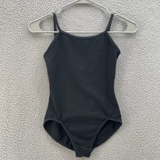 Capezio Leotard Womens Small Black Ballet Dancewear Cotton Camisole