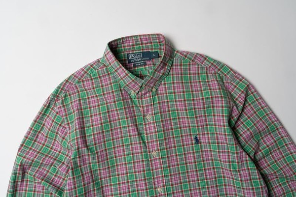 Men Polo Ralph Lauren Shirt Multicolor Cotton 40