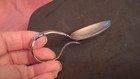 Antique 1847 Rogers Bros Bent Baby Spoon Grape XS Triple — photo 2