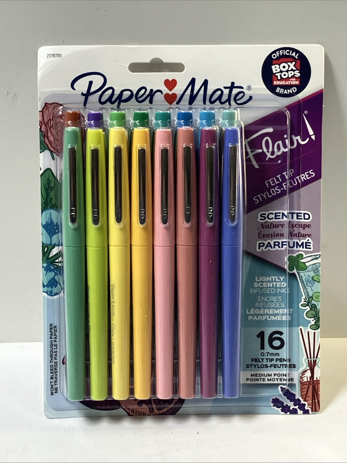 Lot Of (4) Packs Paper Mate 2178701 Medium 0.7 mm Tip Porous Point Pen
