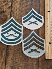 WWII USMC Marine Female Cpl Sgt & GySgt Chevron Patch x3 L@@K!!!