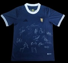 Scotland Fc Squad Signed Anniversary Shirt World Cup Autograph Football - COA