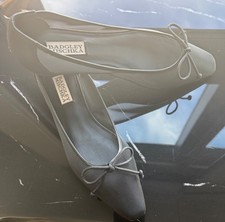 Badgley Mischka Black Cam Pointed mesh flats w/ bow size 7 (new in box) womens