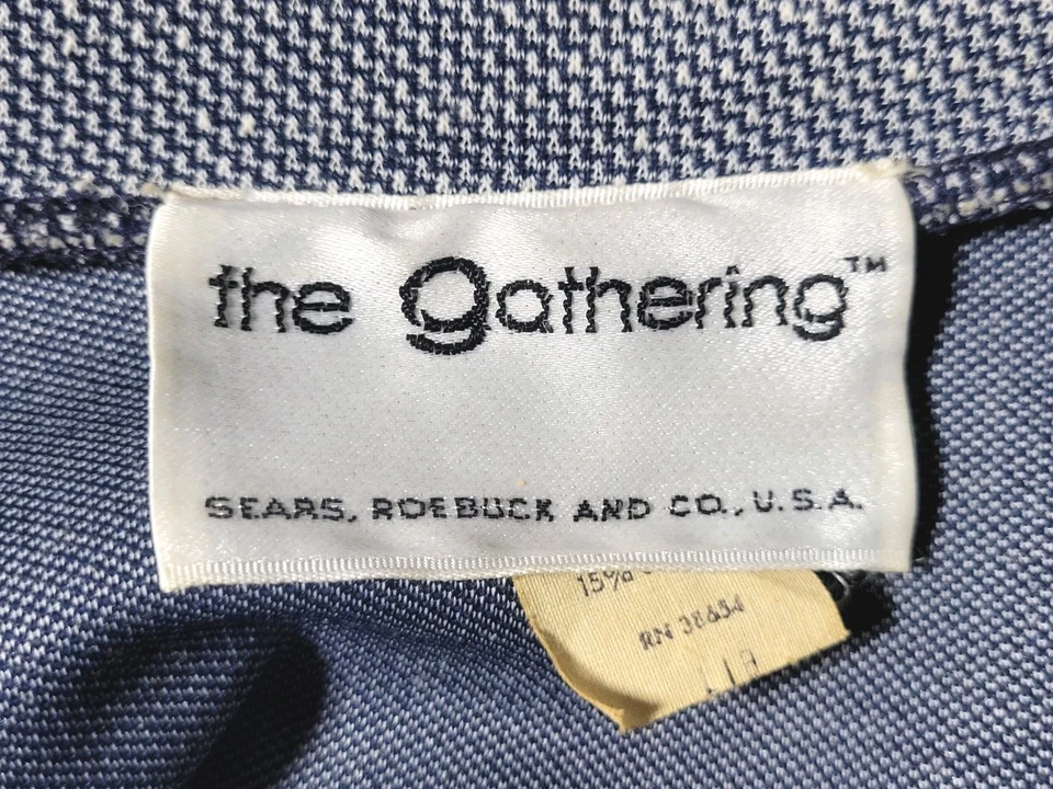 Chaqueta de Colección Años 70 Sears The Gathering Cuello Ancho Recortada Tachonada S M Disco Wmn Foto 4 de 4
