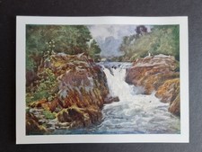 Antique 1908 print - Skelwith Force - Langdale - Lake District - Heaton Cooper