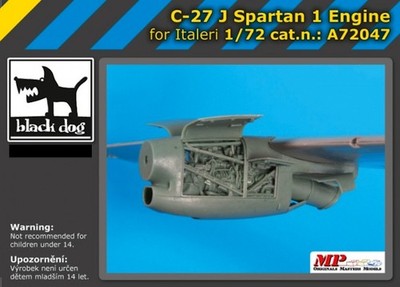 Blackdog Models 1/72 ALENIA C-27J SPARTAN ENGINE Resin Update Set
