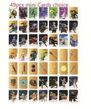 49pcs For Switch 1 2 /Wii U BOTW TOTK Zelda Tears of the Kingdom Mini NFC Cards 