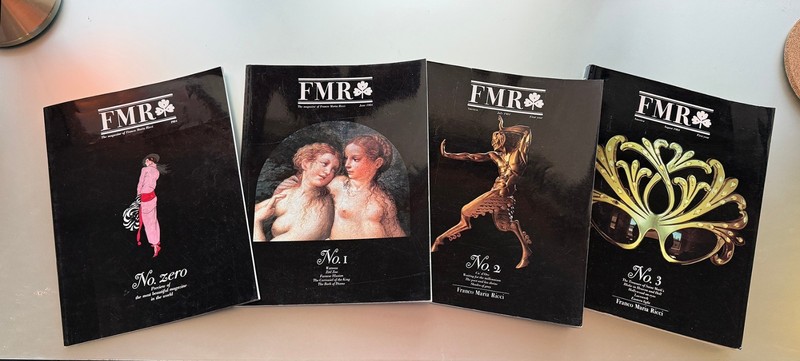 FMR Franco Maria Ricci Magazine Nos. 0 (Preview), 1, 2,  and 3 (June-Aug 1984)