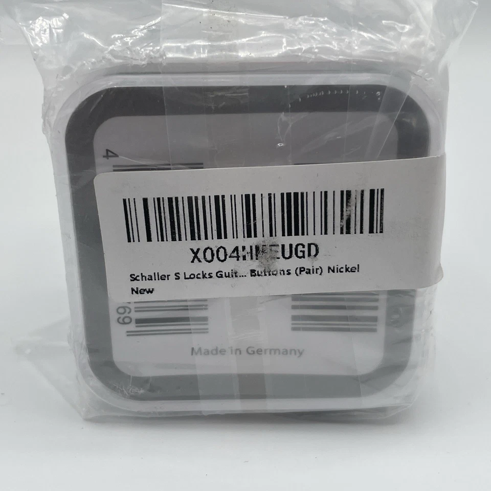 Genuíno Schaller NICKEL S-Lock Par/Conjunto de Fechaduras de Alça de Guitarra - ENVIO GRÁTIS NO MESMO DIA! - Imagem 3 de 3