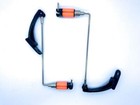 2x Bissanzeiger aus Edelstahl zum Angeln, Spulenhalter Swinger, Leuchtend Orange