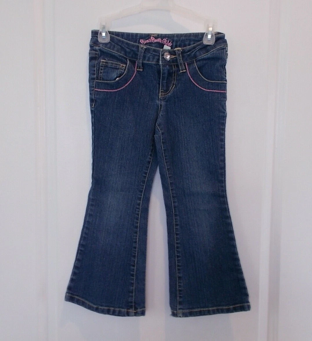 Adidas Boom Boom Girls Size 5 Boot Cut Jeans And Zip Up Jacket eBay