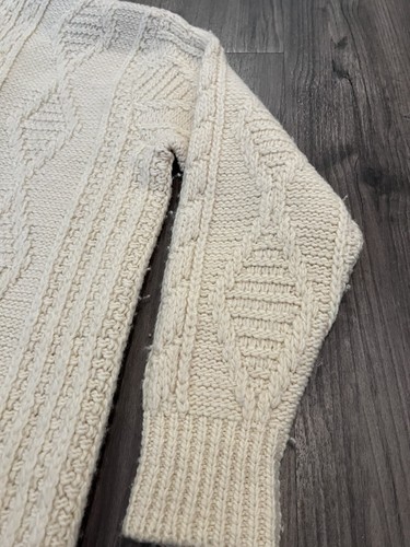 Vintage 80’s Pendleton Cable Knit Wool Shawl Collar Cardigan Size M USA Made - Picture 10 of 10