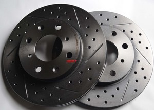 Fits-Civic-Si-Del-Sol-Drilled-Slotted-Brake-Rotors-Made-From-Brembo-Front-Rear