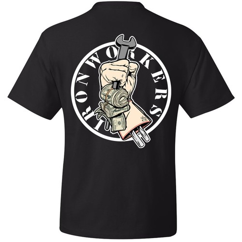 IRONWORKER T-SHIRT | SCHWEISSSER T-SHIRT| BLAUER KRAGEN T-SHIRT| IRONWORKER GEAR | - Bild 1 von 2