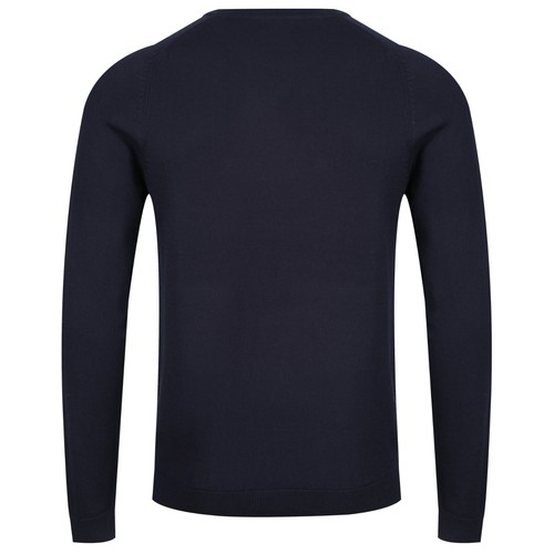 Crew Neck Jumper New Famous Store Mens Fine Textured Knit Cotton Pullover Top - Picture 5 of 19