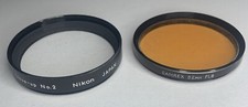 Nikon 52mm Close Up Lens No. 2 Camrex FLB Amber Orange Filter Lot