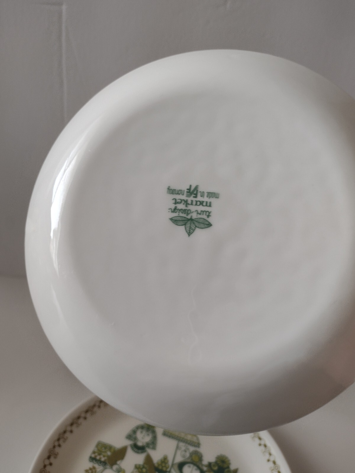 7" Lot Of 2 Vintage Figgjo Flint Norway Market Breakfast Plate or Salad Plate