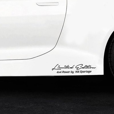 Limited Edition 4x4 Power By Kia Sportage Car Sticker Sticker Foil Offroad Ebay