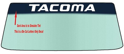 FOR TACOMA Style 2 Windshield Banner Decal With Application Tool