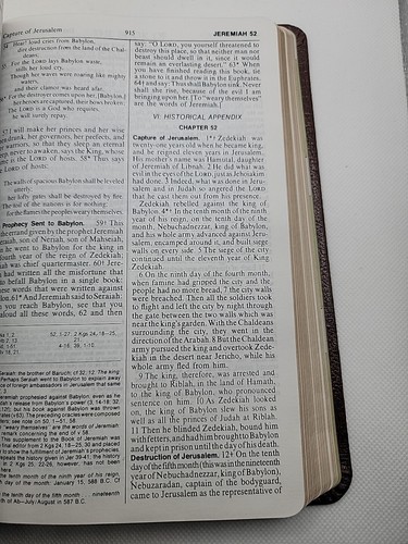 Vintage 1971 Nelson Study Bible New American Catholic Leather VERY NICE With Box - Picture 16 of 23