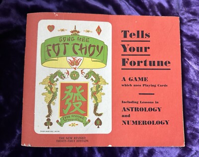 Vintage 1940s Gong Hee Fot Choy astrology numerology game