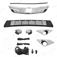 For 2012-14 Camry LE/XLE Front Upper/Lower Grille with Seal & Fog Light Assembly