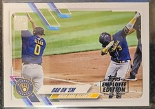 Rare Brewers Card 2021 Topps Employee Edition Dab On 'Em Milwaukee Brewers #7