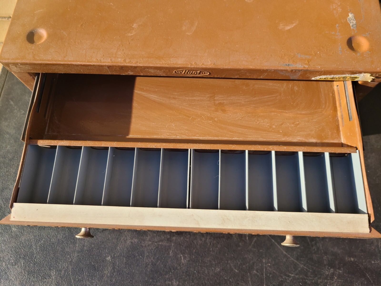 Huot 5 Drawer Drill Bit Tool Box Organizer Metal Cabinet Chest Made in USA Small