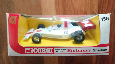 Vintage Corgi 156 Graham Hill's Embassy Shadow F1 Rennwagen VERPACKT NEU