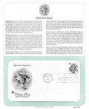 First Day Cover, Postal Commemorative Society 2015, Vintage Rose, 4959