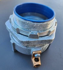 Thomas & Betts 5340GR 4" EXTERNAL BOND LIQUIDTIGHT STRAIGHT FLEX CONNECTOR