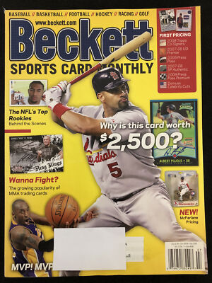Beckett Magazine Albert Pujols Cardinals Cover July 2008