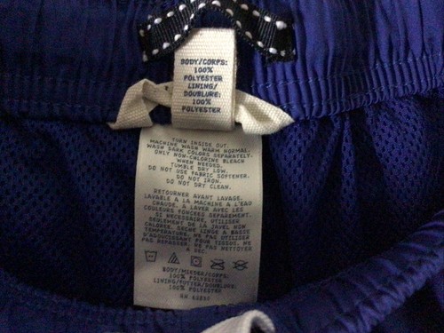 Land's End Boys Size 4 Drawsting Waist Blue Windbreaker Pants - Picture 12 of 12