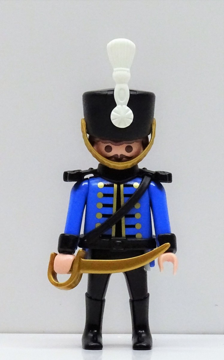 5 Guardie Husar Blu/Bianco Playmobil - Soldati Cavalieri Napoleonici - TOP RARO