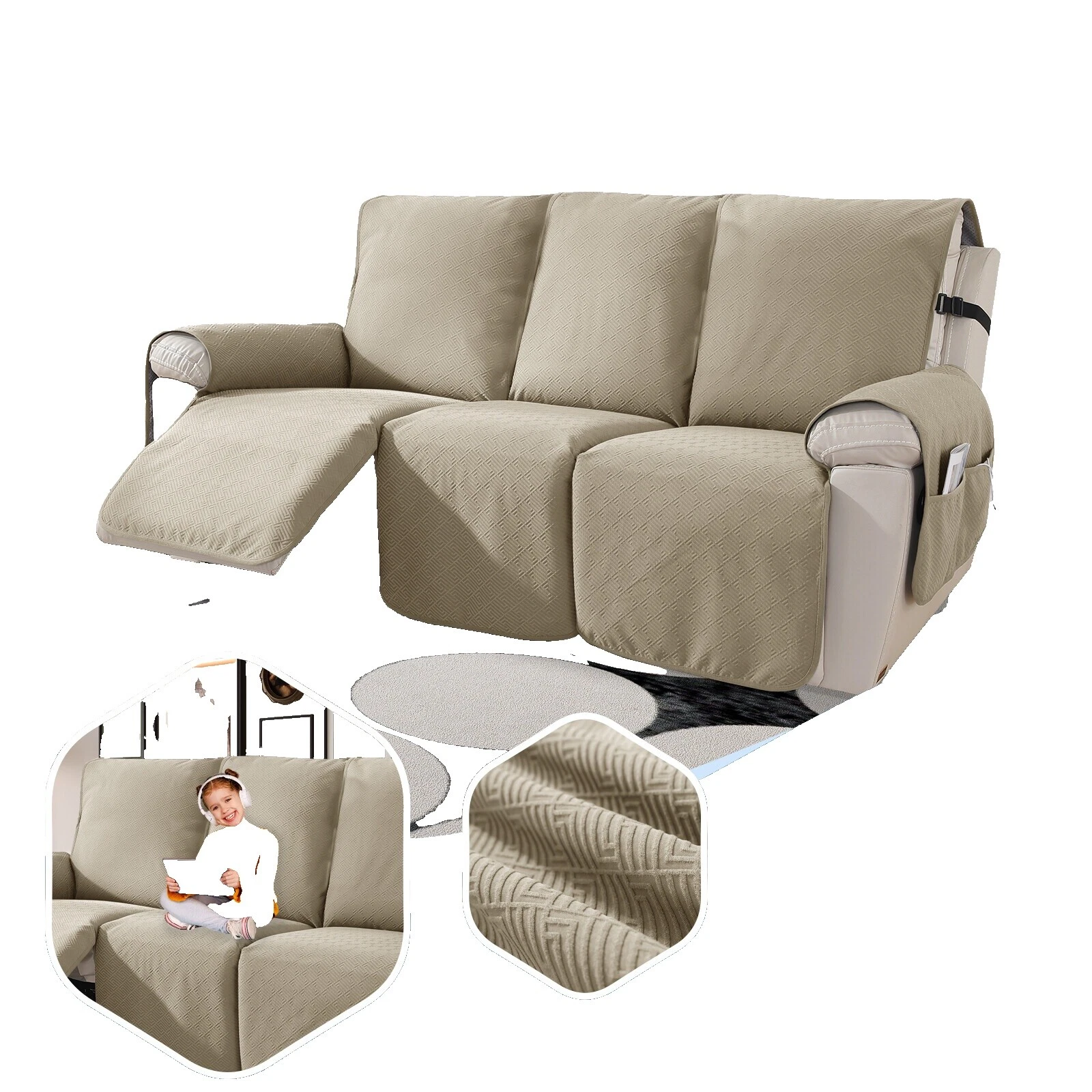 100% Cachemira Fundas para Muebles