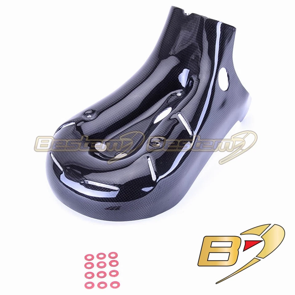 Carenado protector térmico escape 100 % fibra de carbono Ducati 899 1199 Panigale Foto 2 de 4