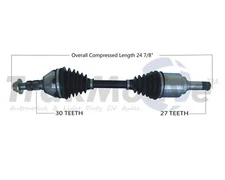 For Cadillac SRX 210-2011 3.0L Front Driver Left CV Axle Shaft SurTrack GM-8327
