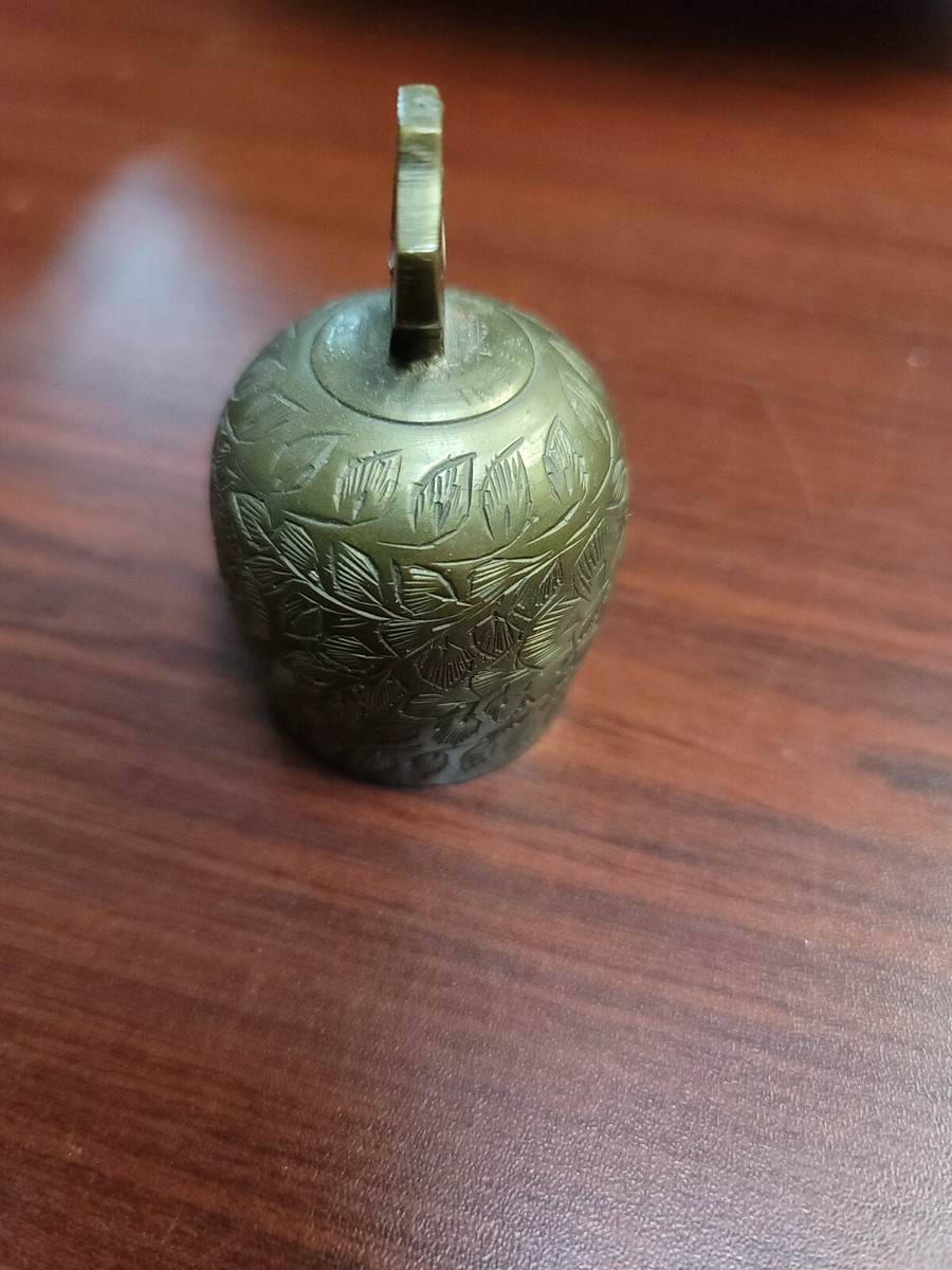 复古Ornate 蚀刻黄铜铃铛- 印度制造| eBay