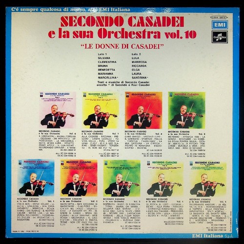 Secondo Casadei E La Sua Orchestra - Vol.10 - EMI - 3 - Vinile V022146 - Foto 2 di 2